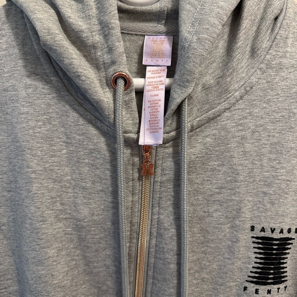 Savage X Fenty Gray Hooded Onesie